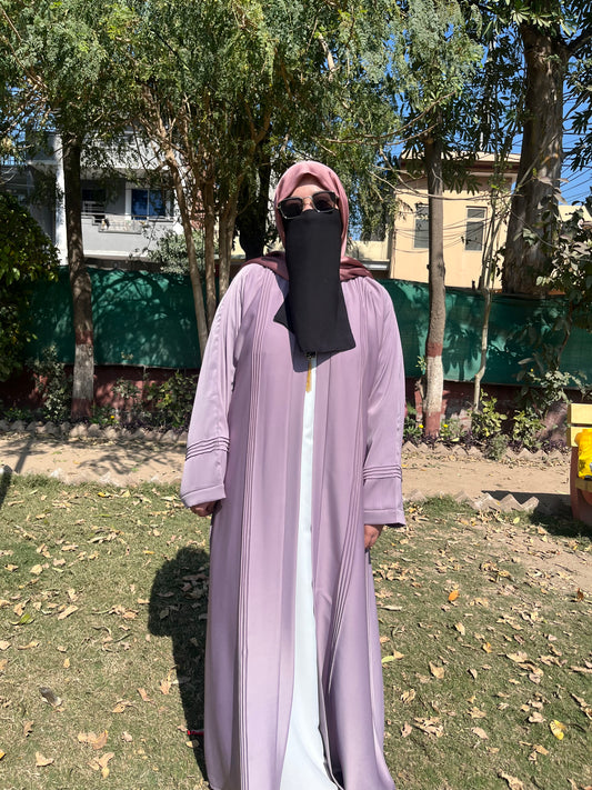 Double-Layer Open Abaya