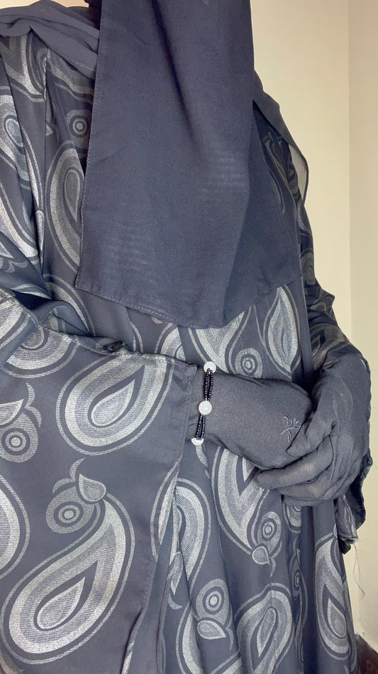Elegant Printed Dubai Abaya