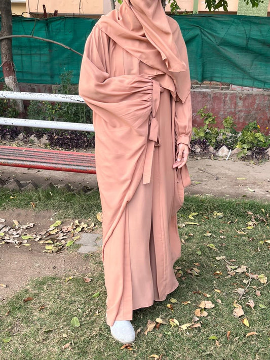 Rose Blush 4-Piece Luxury Abaya Set