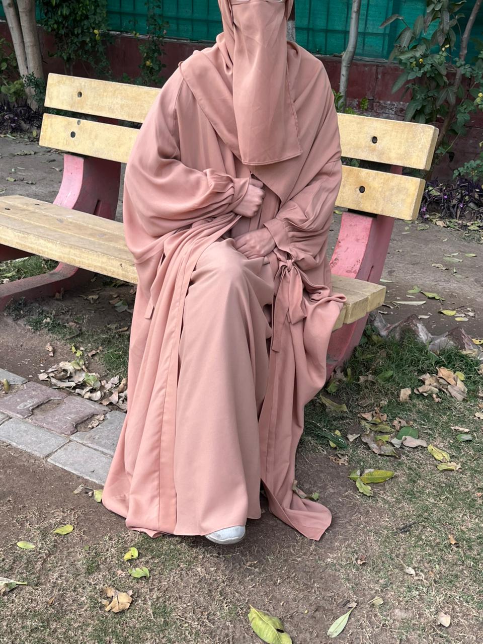 Rose Blush 4-Piece Luxury Abaya Set