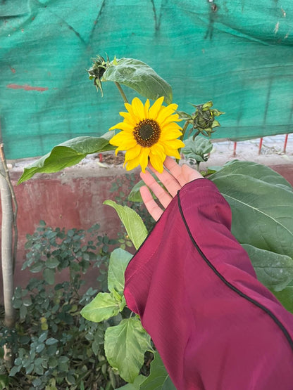 Elegant Maroon Abaya
