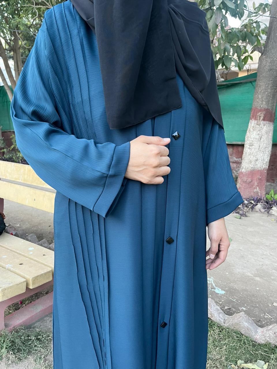 Pleated Abaya Set