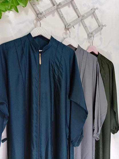 Front Zip Batwing Sleeve Abaya