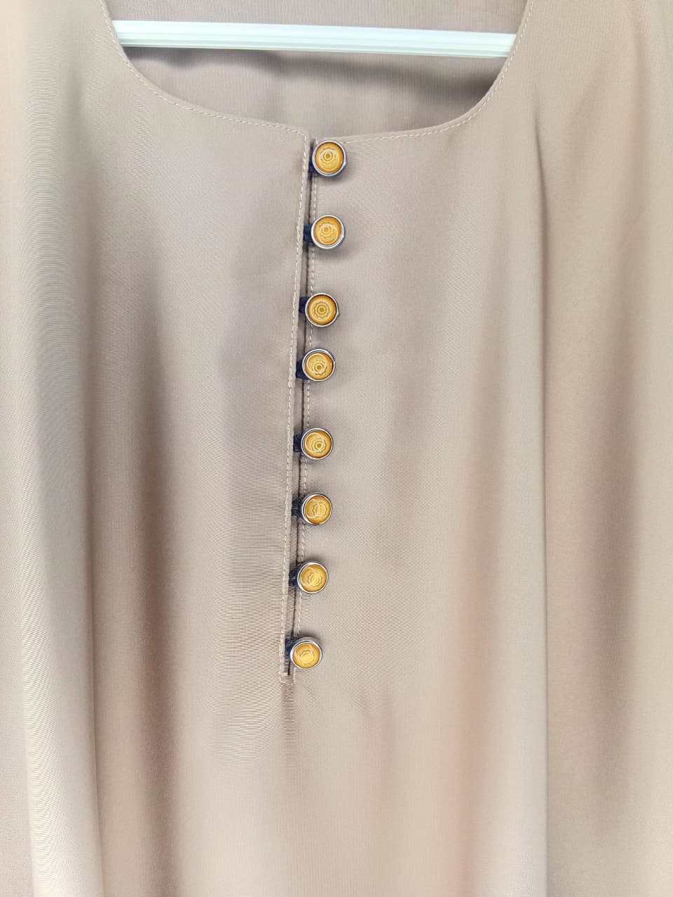 Minimalist Button-Down Abaya