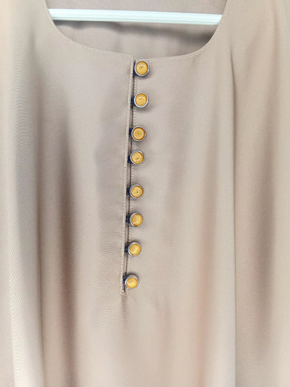 Minimalist Button-Down Abaya