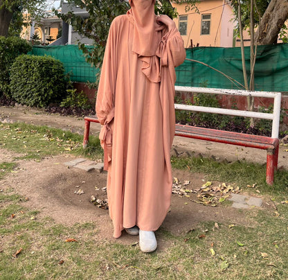 Rose Blush 4-Piece Luxury Abaya Set